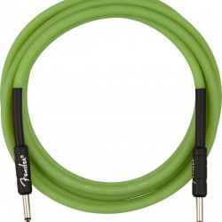 Fender 0990810119 Professional Series Glow in the Dark Green Instrument Cable - 10 Feet