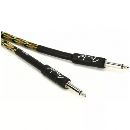 Fender 0990810176 Professional Series Straight to Straight Instrument Cable - 10-foot Woodland Camo
