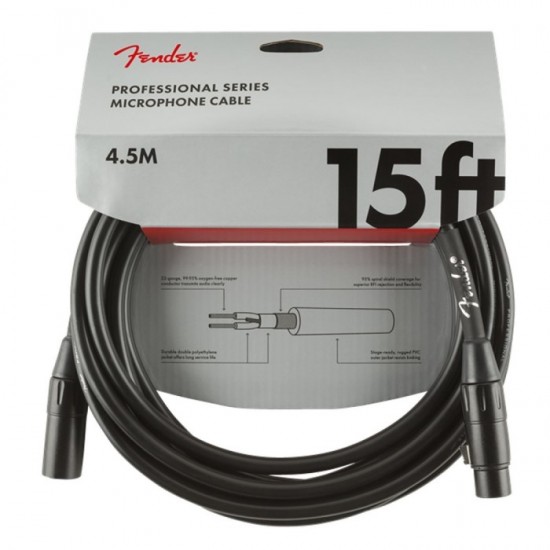 Fender Professional Series Microphone Cable 15ft- 0990820018