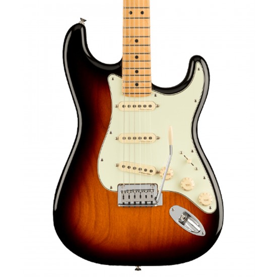 Fender Player Plus Stratocaster Electric Guitar - 3-tone Sunburst with Maple Fingerboard Fender Player Plus Stratocaster Electric Guitar - 3-tone Sunburst with Maple Fingerboard