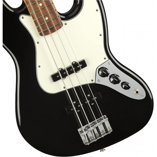 Fender 149903506 Player Jazz Electric Bass Guitar Pau Ferro Fingerboard - Black