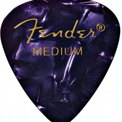 Fender Medium 351 Shape Premium Guitar Picks, Purple Moto