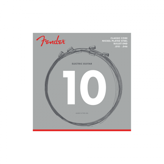 Fender 3255R Classic Core Nickel Plated Bullet End Electric Guitar Strings 10-46