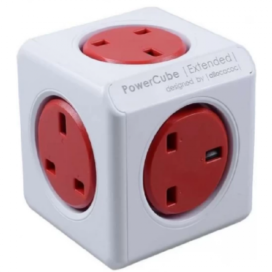 Allocacoc 7100RD PowerCube Original UK - Red