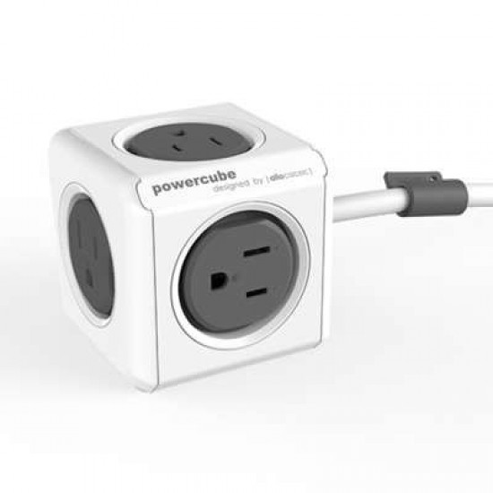 Allocacoc 7300GY/UKEXPC PowerCube Extended 3m Cable - Grey Allocacoc 7300GY/UKEXPC PowerCube Extended 3m Cable - Grey