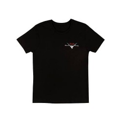 Fender 9194010501 Custom Shop T-Shirt, Black with Red/Silver Logo, Medium