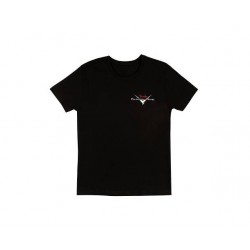 Fender 9194010501 Custom Shop T-Shirt, Black with Red/Silver Logo, Medium