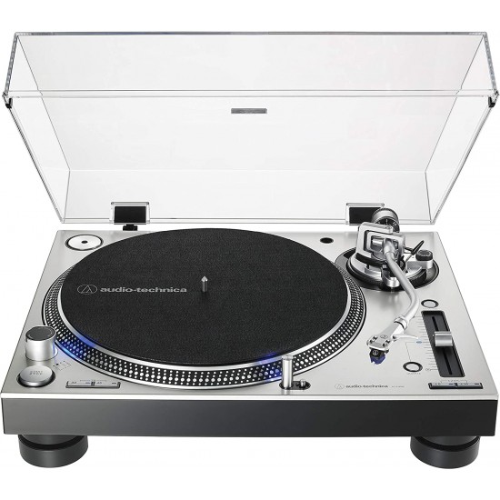 Audio Technica AT-LP140XPDirect-Drive Professional DJ Turntable - Silver