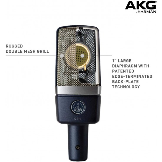 AKG C214 Professional Large-Diaphragm Condenser Microphone