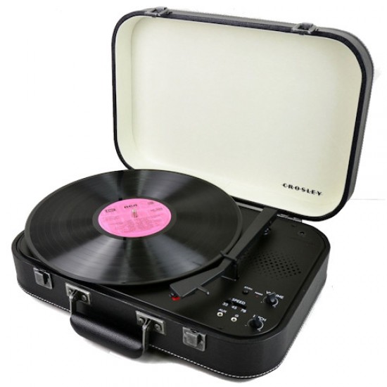 Crosley CR6026A-BK Coupe Bluetooth Turntable, Black