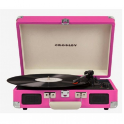 Crosley Cruiser Deluxe Turntable-Pink