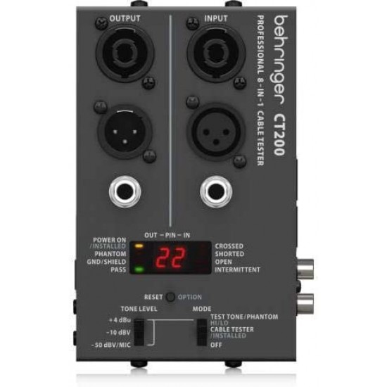 Behringer CT200 8-in-1 Cable Tester Behringer CT200 8-in-1 Cable Tester