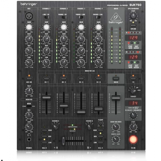 Behringer -Pro Mixer DJX750 Professional 5-Channel Dj Mixer Behringer -Pro Mixer DJX750 Professional 5-Channel Dj Mixer