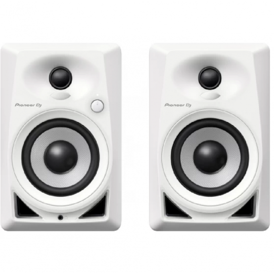  Pioneer DM-40-W 4-inch Compact Active Monitor Speaker - White 