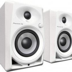 Pioneer DM-40-W 4-inch Compact Active Monitor Speaker - White 