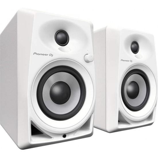  Pioneer DM-40-W 4-inch Compact Active Monitor Speaker - White 