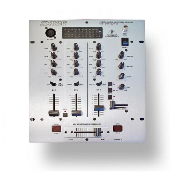 Behringer -Pro Mixer DX626 Professional 3-Channel Dj Mixer
