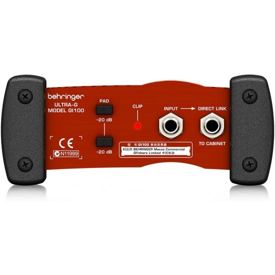 Behringer Ultra-G Gi100 DI-Box with Guitar Speaker Emulation Behringer Ultra-G Gi100 DI-Box with Guitar Speaker Emulation