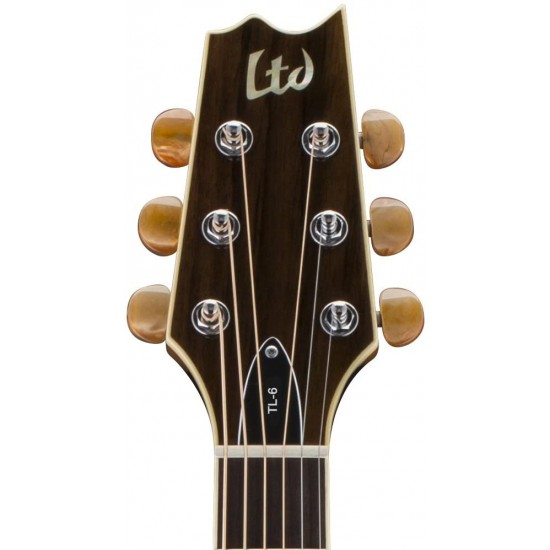 ESP LTD TL-6 Thinline Acoustic Guitar, Natural Finish