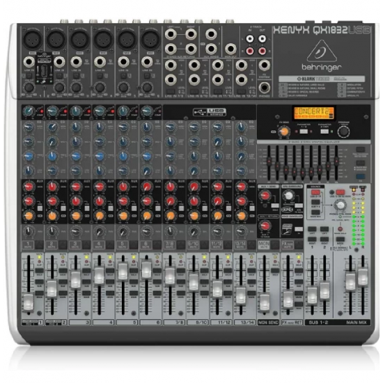 Behringer Xenyx QX1832USB Mixer with USB and Effects Behringer Xenyx QX1832USB Mixer with USB and Effects