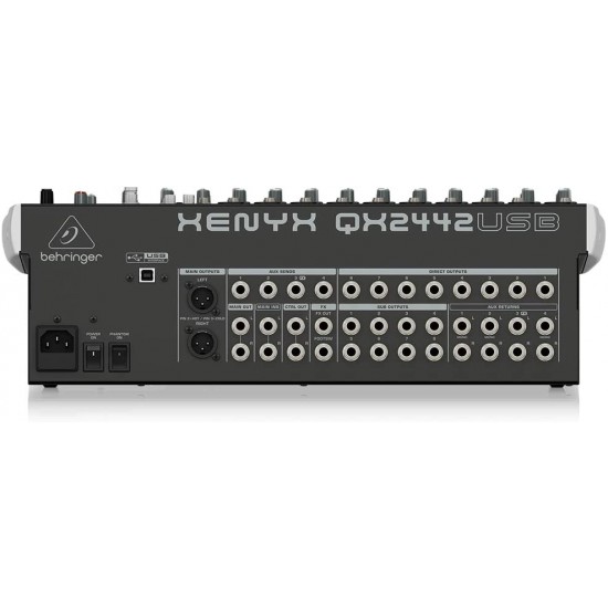 Behringer QX2442USB Premium 24-Input 4/2-Bus Mixer Behringer QX2442USB Premium 24-Input 4/2-Bus Mixer