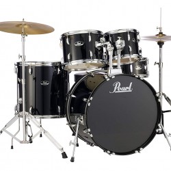 Pearl RS525SC/C31 Complete Drum Set with Cymbals - Jet Black