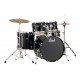 Pearl RS525SC/C31 Complete Drum Set with Cymbals - Jet Black