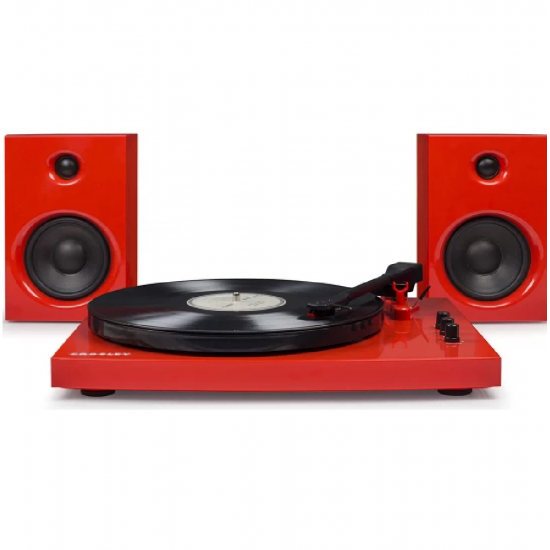 Crosley T100 Turntable System Red