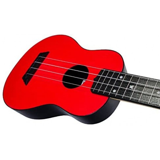 Flight TUS35RD Travel Soprano Ukulele- Red