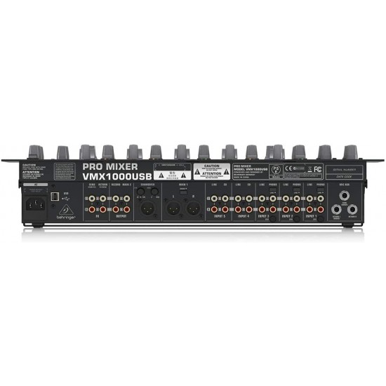Behringer -Pro Mixer VMX1000USB Professional 7-Channel Rack-Mount Dj Mixer Behringer -Pro Mixer VMX1000USB Professional 7-Channel Rack-Mount Dj Mixer