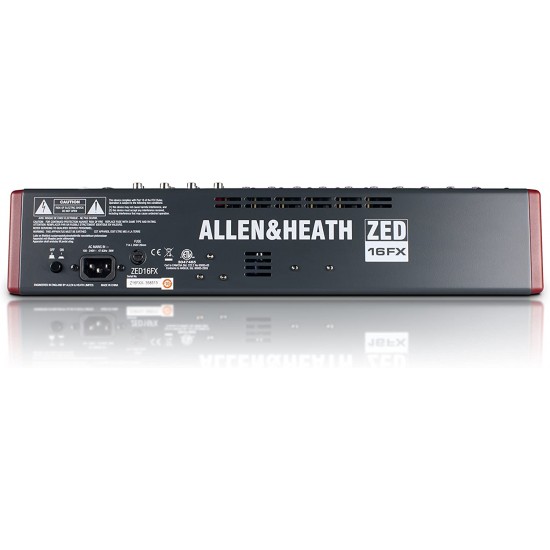 Allen & Heath ZED16FX 16-CH Mixer with USB Audio Interface and Built-In FX Allen & Heath ZED16FX 16-CH Mixer with USB Audio Interface and Built-In FX