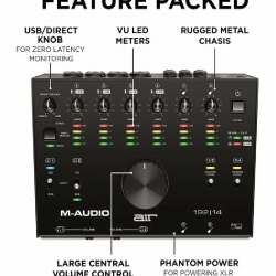 M-Audio AIR 192|14 8-In/4-Out 24/192 USB Audio Interface