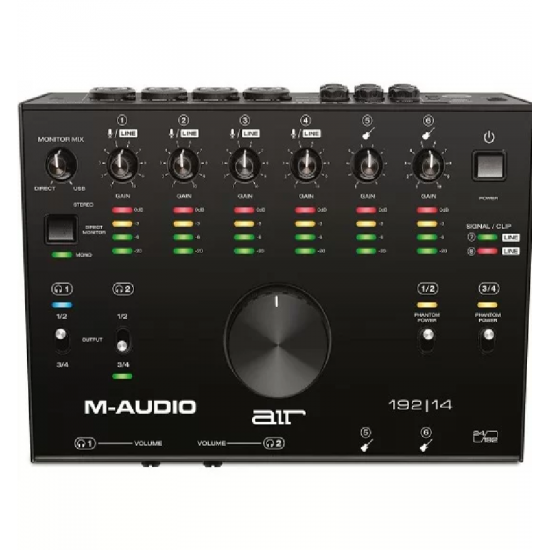 M-Audio AIR 192|14 8-In/4-Out 24/192 USB Audio Interface