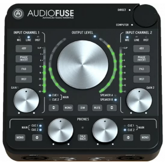 Arturia AudioFuse Rev2 USB Audio Interface - Black