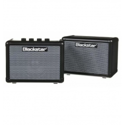 Fly3 Stereo Bass Pack - 6 Watt 2 x 3" Black Bass Guitar Combo Amplifier with Extension Speaker