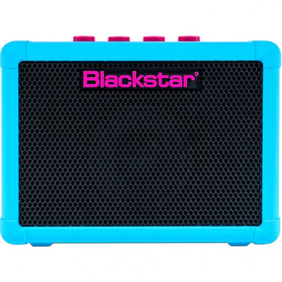 Blackstar Fly 3 Limited Edition Neon Blue 3 Watt Mini Bass Combo Amplifier