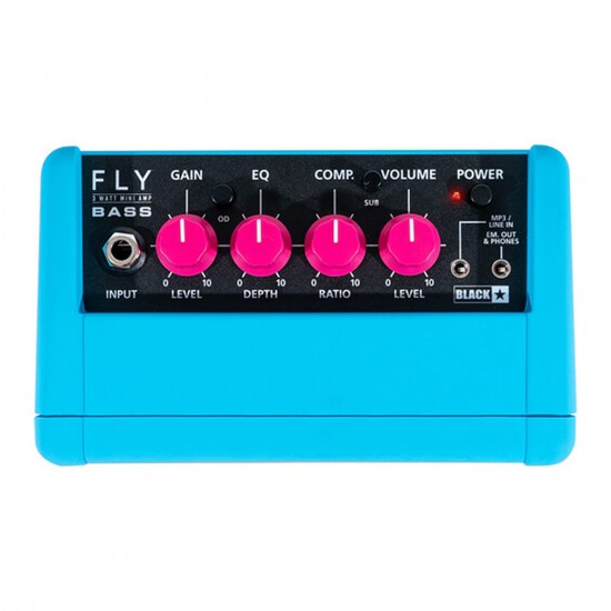 Blackstar Fly 3 Limited Edition Neon Blue 3 Watt Mini Bass Combo Amplifier Blackstar Fly 3 Limited Edition Neon Blue 3 Watt Mini Bass Combo Amplifier
