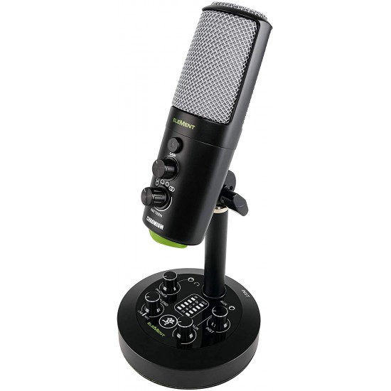 Mackie CHROMIUM Premium USB Condenser Microphone with Built-in 2-Channel Mixer