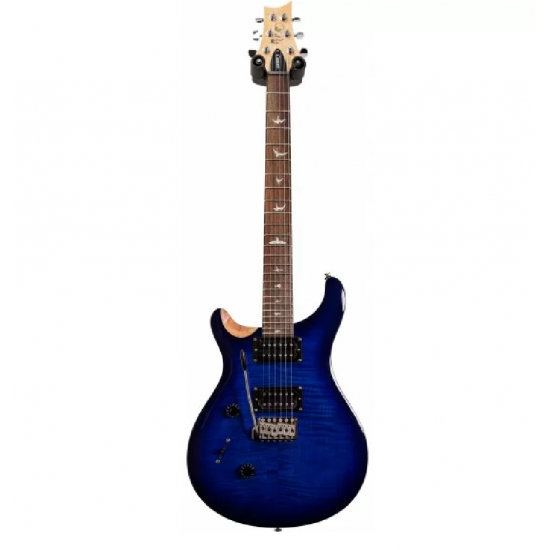 PRS SE CU4LDC Custom 24 Left Handed Electric Guitar In Faded Blue Burst 