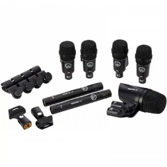 AKG High-Performance Drum Microphone Set, contains: 1x P2, 2x P17, 4x P4 DRUMSET SESSION 1