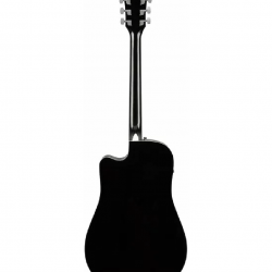 Fender FA-125CE Dreadnought Walnut Fingerboard Guitar-Black