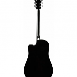 Fender 0971113506 FA-125CE Dreadnought Walnut Fingerboard Guitar-Black