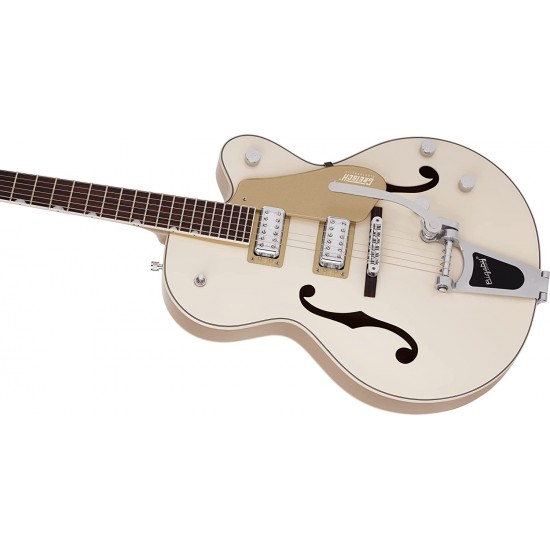 Gretsch G5410T Limited Edition Electromatic Tri-Five Hollowbody Electric Guitar - Vintage White on Casino Gold Gretsch G5410T Limited Edition Electromatic Tri-Five Hollowbody Electric Guitar - Vintage White on Casino Gold