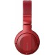 Pioneer DJ HDJ-CUE1BT On-ear Bluetooth DJ Headphone - Red