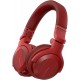 Pioneer DJ HDJ-CUE1BT On-ear Bluetooth DJ Headphone - Red