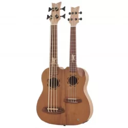 Ortega Tenor Size Double Neck Ukulele/ Uke Bass Natural - Hydra-BSTE