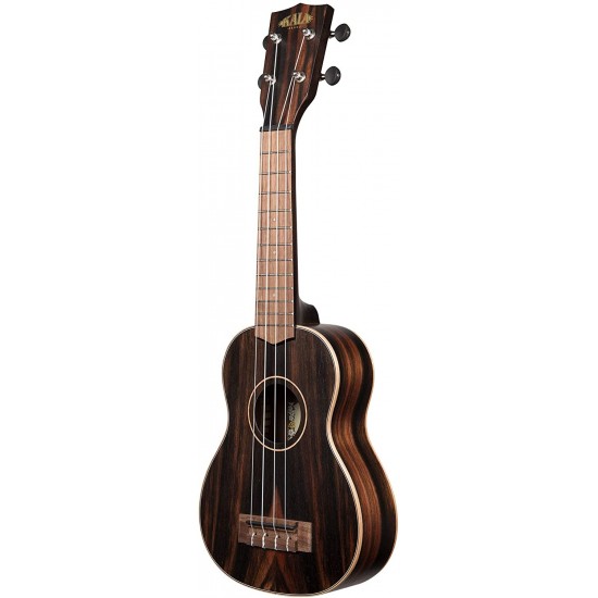 Kala KA-EBY-S Soprano Ukulele - Striped Ebony with Bag Kala KA-EBY-S Soprano Ukulele - Striped Ebony with Bag