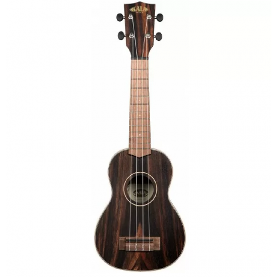 Kala KA-EBY-S Soprano Ukulele - Striped Ebony with Bag Kala KA-EBY-S Soprano Ukulele - Striped Ebony with Bag