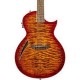 ESP LTD TL-6 Thinline Acoustic Guitar with Quilted Maple Top, Tiger Eye Burst Finish