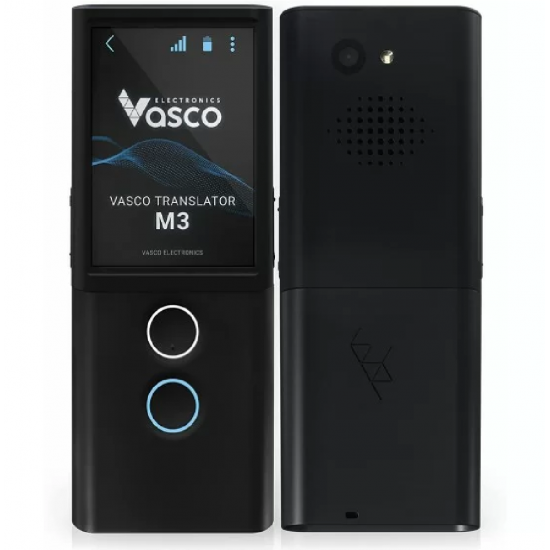 Vasco Translator M3 Portable Two-Way Language Interpreter Black